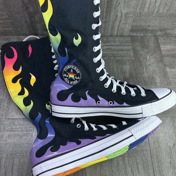 Converse CTAS XXHi Pride Men size 12 Black Multicolored Canvas Shoes - Picture 1 of 7